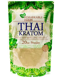 REMARKABLE HERBS KRATOM [ GREEN VEIN] POWDER - THAI (20 oz)