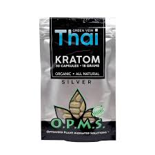 O.P.M.S. SILVER GREEN VEIN THAI 18 g, 30 CAPS