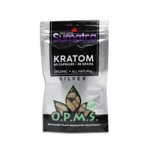 O.P.M.S. SILVER RED VEIN SUMATRA 36G, 60 CAPS..