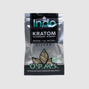 O.P.M.S. SILVER WHITE VEIN INDO 18g, 30 CAPS