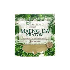 REMARKABLE HERBS KRATOM - WHITE VEIN MAENG DA POWDER - 3 oz BAG.