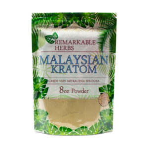 REMARKABLE HERBS KRATOM - MALAYSIAN POWDER - 8 oz.