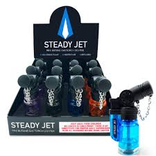 STEADY JET MINI TORCH LIGHTER 12CT