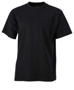 T-SHIRT S/S (R) BLACK LARGE