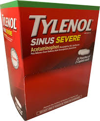 TYLENOL SINUS- SEVERE BOX 25/2'S